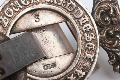 Victorian 4th Royal South Middlesex Militia Officers Waist Belt Clasp - 5