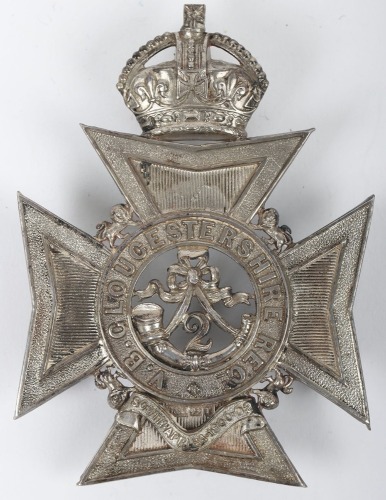 Hallmarked Silver 2nd Volunteer Battalion Gloucestershire Regiment Bouch Belt Plate