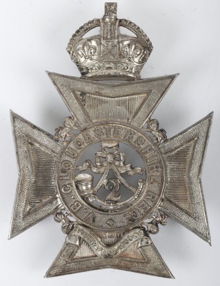 Hallmarked Silver 2nd Volunteer Battalion Gloucestershire Regiment Bouch Belt Plate
