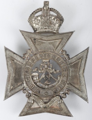 Hallmarked Silver 2nd Volunteer Battalion Gloucestershire Regiment Bouch Belt Plate