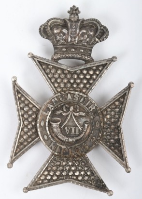 Victorian 7th Lancashire Rifles Pouch Belt Plate
