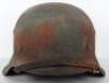 German Army Camouflaged Steel Combat Helmet - 9