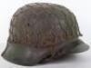 Luftwaffe Field Division Camouflaged Steel Combat Helmet - 2