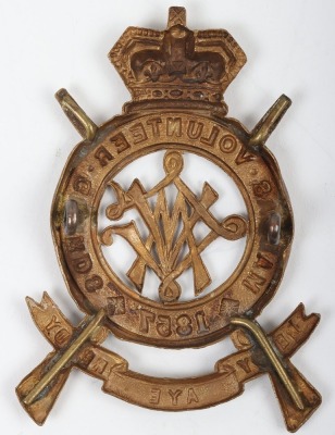 Victorian Indian Army Madras Volunteer Guards Headdress Badge - 2