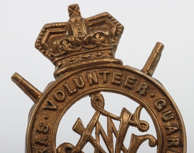 Victorian Indian Army Madras Volunteer Guards Headdress Badge - 5