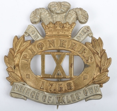 Indian Army 61st Pioneers Prince of Wales Own Headdress Badge