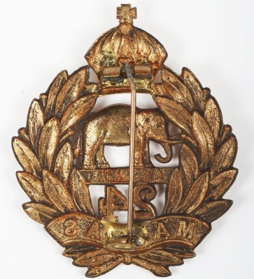 Victorian Indian Army 24th Madras Infantry Pagri Badge - 2