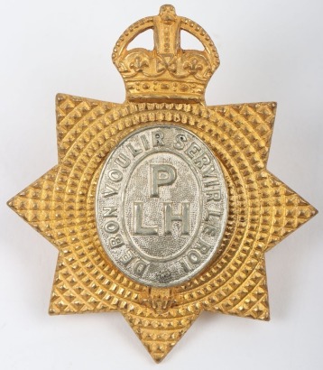 Indian Army Punjab Light Horse Officers Cap Badge