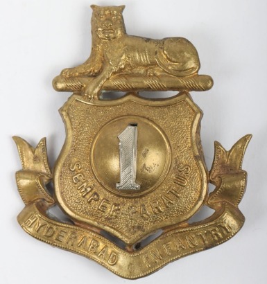 Indian Army 1st Hyderabad Infantry Pagri Badge