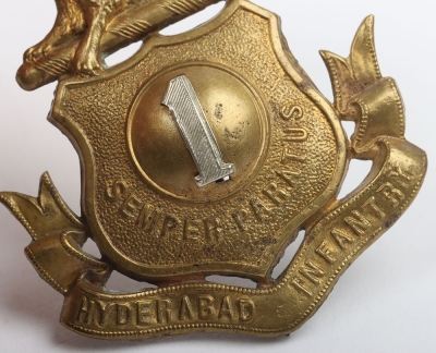 Indian Army 1st Hyderabad Infantry Pagri Badge - 6