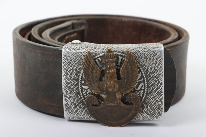 WW2 Free Polish Forces, German Belt & Buckle Souvenir.