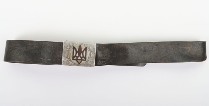 WW2 Ukranian Partisan Belt & Buckle, Ex German Army.