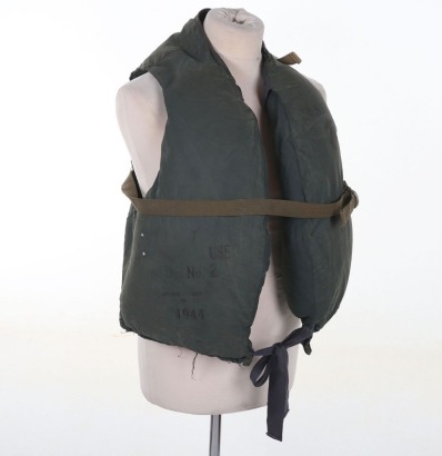 WW2 USMC No.2 Model Life Preserver Vest, 1944.
