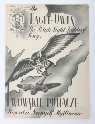 WW2 Polish Night Fighters Song Sheets 'The Eagle Owls'.
