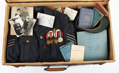 WW2 RAF Czech Spitfire Pilots Grouping, 313 Squadron, Logbook, Uniform, Photographs and Ephemera. - 3