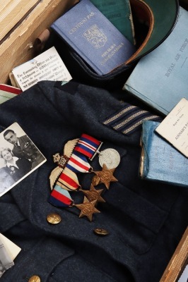 WW2 RAF Czech Spitfire Pilots Grouping, 313 Squadron, Logbook, Uniform, Photographs and Ephemera. - 4