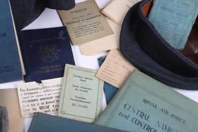 WW2 RAF Czech Spitfire Pilots Grouping, 313 Squadron, Logbook, Uniform, Photographs and Ephemera. - 6