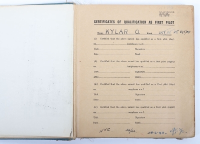 WW2 RAF Czech Spitfire Pilots Grouping, 313 Squadron, Logbook, Uniform, Photographs and Ephemera. - 21