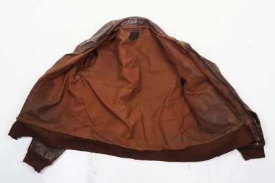 WW2 USAAF A2 Leather Flying Jacket. - 9