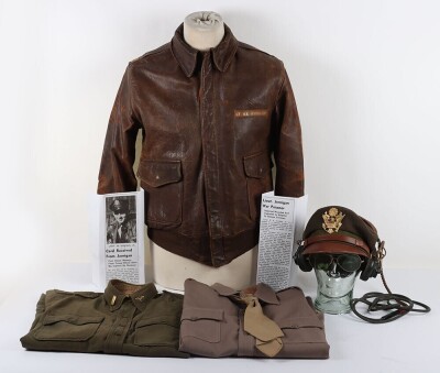 WW2 USAAF Officers A2 Flight Jacket Grouping, 15th Air Force, 463rd Bomb Group, Shot Down & PoW.