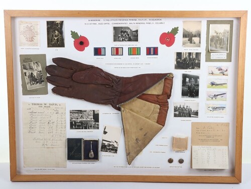 WW2 RAF Memorial Display Board, Malta Air Defence, KIA, 18 Squadron.