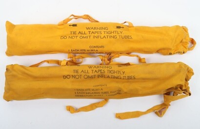 WW2 USAAF 'Gibson Girl' M357-A, Aerial Kites. Two Examples.