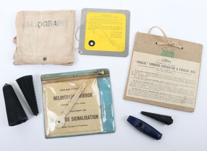WW2 RAF Heliograph Signaling Mirror, K Type Dinghy Pack Type.