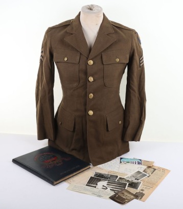 WW2 USAAF, 488th Bombardment Squadron Book & Class 'A' Tunic.