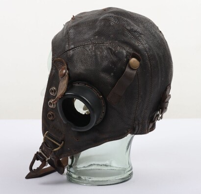 WW2 RAF C Type Leather Flying Helmet, 1st Pattern.