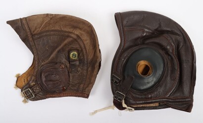WW2 US Navy Flying Helmets, Two Examples