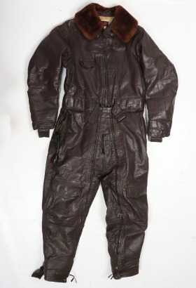 US Navy Electrical Heated Leather Flying Suit 'Colvinex'.