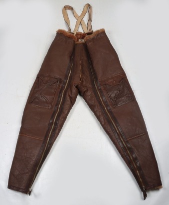 WW2 RAF Irvin Leather Flying Trousers.