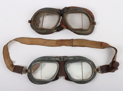 WW2 RAF Mk.VIII Flying Goggles, Two Examples, Spares/Restoration.