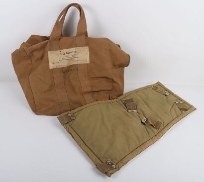 WW2 RAF Observer Parachute Backpad & Parachute Holdall.