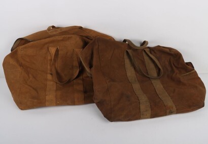 WW2 RAF Parachute Holdall Bags, Two Examples.