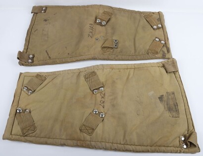 WW2 RAF Observer Harness Back Pads, Two Examples.
