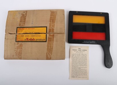 WW2 Royal Observer Corps Kodak Haze Screen, Unissued.