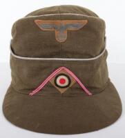 German Army Afrika Korps Panzer M-41 Officers Field Cap