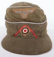 German Army Afrika Korps Artillery M-41 Officers Field Cap