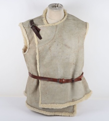 WW2 Period Sheepskin Waist Coat. RAF Aircrew Use