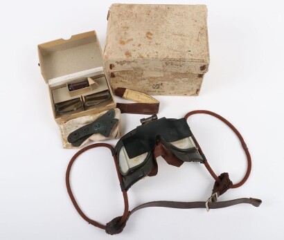 WW2 RAF Mk.IVB Flying Goggles in Original Box of Issue.