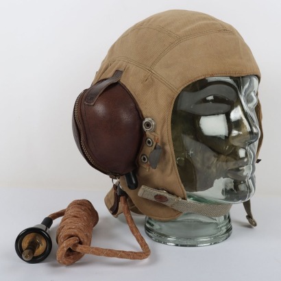WW2 Fleet Air Arm Tropical N Type Flying Helmet.