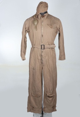WW2 USAAF AN6550 Summer Flight Suit & Flying Helmet.
