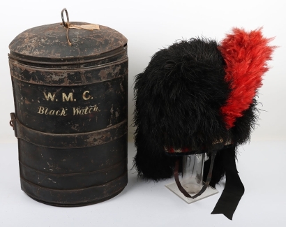 Black Watch Royal Highlanders Officers Feather Bonnet