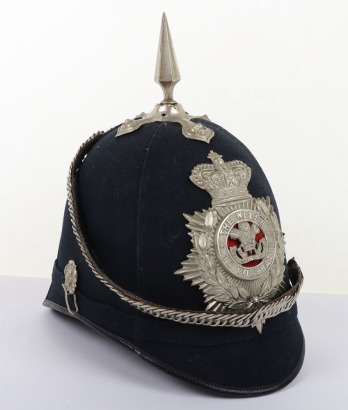 Victorian 1st Volunteer Battalion The Welsh Regiment Other Ranks Home Service Helmet