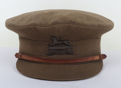 WW1 Great War Period British Officers Peaked Cap, West Yorkshire Regiment