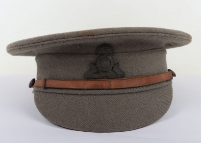 WW1 British Great War Period Officers Peaked Cap VTC, Lancashire Fusiliers