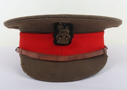 WW1 British Staff Officers Peaked Cap, Great War Period.