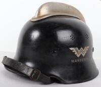 German Factory Fire Brigade Steel Helmet