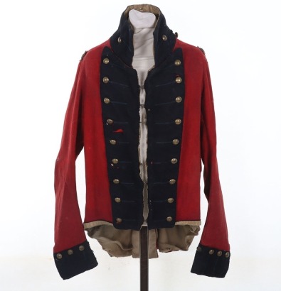 British Georgian Infantry Short Tailed Coatee Tunic of a Light or Grenadier Company 1803-08,